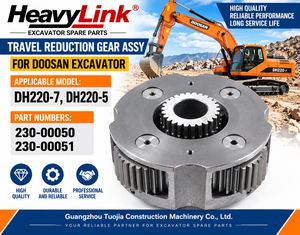 Ensemble d'engrenages de réducteur de translation pour excavatrice Doosan DH220-7 DH220-5, référence 230-00050 230-00051 - Product Image 1