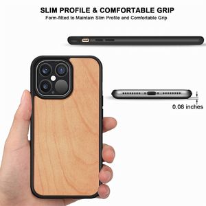 Coque de téléphone en bois naturel véritable avec logo personnalisé pour iPhone 14 13 12 11 Pro Max X XS XR 7 8 Plus Coque de téléphone - Product Image 6