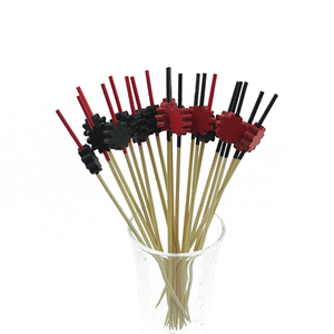 Décoration Colorée Naturelle Fleurs Perle Bambou <span class=keywords><strong>Pique</strong></span> <span class=keywords><strong>Brochette</strong></span> Bâton - Product Image 2