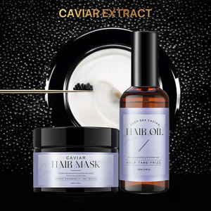 Huile de Soin Capillaire <span class=keywords><strong>au</strong></span> <span class=keywords><strong>Caviar</strong></span> Doré Hydratante Anti-Pelliculaire – <span class=keywords><strong>Prix</strong></span> Usine OEM - Product Image 1