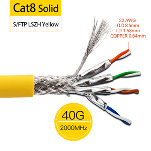 <span class=keywords><strong>Cable</strong></span> de Datos Linkwylan con Certificación GHMT, Red Cat8 Clase I, <span class=keywords><strong>8</strong></span> Conductores, 40G, 2000MHz, 4PPoE, Amarillo, 22AWG, Cobre, LSZH, CPR, DCA - Product Image 6