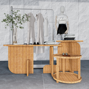 Espositore Moderno per Negozio di <span class=keywords><strong>Abbigliamento</strong></span>, Unità Espositiva Centrale per Isola di <span class=keywords><strong>Abbigliamento</strong></span> - Product Image 5