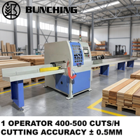 Scie à bois à longueur fixe automatique, découpeuse de précision CNC pour la production industrielle de meubles et de palettes