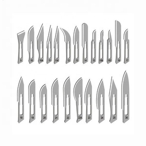 Hoja de bisturí quirúrgico de acero al carbono y acero inoxidable tamaño 10R - Product Image 1