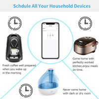 Enchufe Inteligente WiFi Tuya, Estándar Estadounidense |   Mini Enchufe Inteligente FY11 |   10/16A |   Control remoto y programación de temporizador |   Funciona con Alexa y Google Home