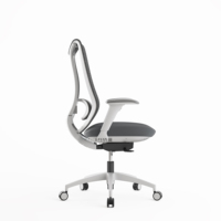 Mobilier étude bureau 4d poste de travail maison chaises confortables cadre blanc ergonomique bleu chaise de soutien lombaire