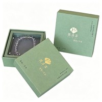 Boîte cadeau rigide personnalisée avec couvercle et base, en carton gris mat, pour emballage de bijoux de marque, vente au détail