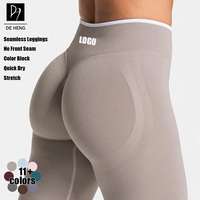 Leggings et shorts de yoga pour femmes, sans couture, taille haute, avec logo personnalisé, imprimé léopard et blocs de couleur unie, effet froncé, sans couture frontale, vêtements de sport pour femmes