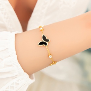 Light Luxury High-End Stainless Steel <b>Charm</b> Bracelet Trendy Hollowed Out Design for Anniversaries - Product Image 3