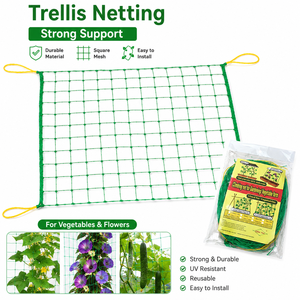 Altamente Resistenza di Plastica Piante di Sostegno E Appeso Colore Verde Cetriolo Verticale In Crescita Arrampicata Netto - Product Image 2