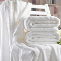 Serviette Blanche 100 % Coton, Lot de Serviettes de Bain/Serviettes d'Invitée/Gants de Toilette Luxe 5 Étoiles pour Hôtel