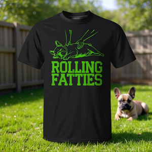 Camiseta French Bulldog Rolling Fatties para amantes de los perros y dueños de cachorros - Product Image 3