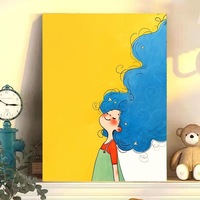 Peinture numérique DIY Série Sœurs – Collection moderne à colorier, anti-stress et apaisante, sur toile en bois massif décorative