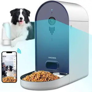 Dogness BSCI Certificado Casa Alimentador Automático De Cães Smart Wifi Dispensador Automático De Alimentos Alimentador Inteligente Pet com Câmera