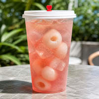 Gobelets en plastique pour boissons chaudes, logo personnalisé, vente en gros, jetables avec couvercles