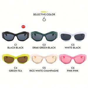 Gafas de Sol Cyberpunk Y2K de Moda para Hombre, Gafas Deportivas, Gafas de Sol de Ojo de Gato Extra Grandes para Hombre y Mujer - Product Image 4