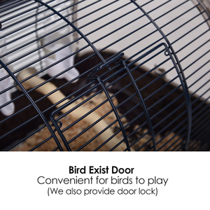 Besleme kase ayakta levrek Hamster gine kuş taşıma kafesi ile taşınabilir küçük plastik kuş kafesi küçük hayvanlar için - Product Image 3