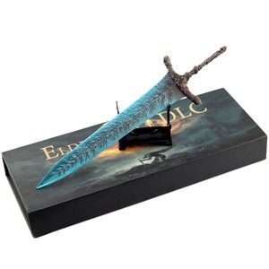 Modèle de Grande Épée de la Lune Noire <span class=keywords><strong>en</strong></span> Métal de 30 cm - <span class=keywords><strong>Elden</strong></span> <span class=keywords><strong>Ring</strong></span> - Épée miniature <span class=keywords><strong>en</strong></span> boîte et objet de collection - Product Image 1