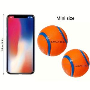 Vendita calda su misura interattivo palla di cane volante in gomma cigolante palle giocattolo per animali domestici ideale per razze medie gioco regali - Product Image 2