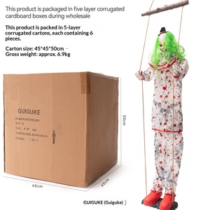 Nouvelle Décoration Suspendue Clown Balançoire d'Intérieur pour Halloween, pour Maisons Hantées et Chambres d'Évasion, avec Capteur Électrique et Effet Lumineux d'Ambiance - Product Image 2