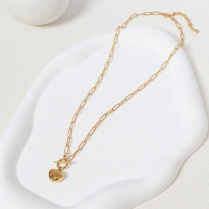 Collier pendentif chaîne à maillons unisexe en acier inoxydable plaqué or/argent, personnalisable OEM/OEM, en stock, or véritable 18 carats - Product Image 4