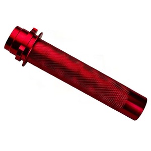 Tubo de acelerador moleteado de aluminio CNC personalizado OEM para Vespa, piezas modificadas, color anodizado, funda de acelerador de motocicleta personalizada - Product Image 3
