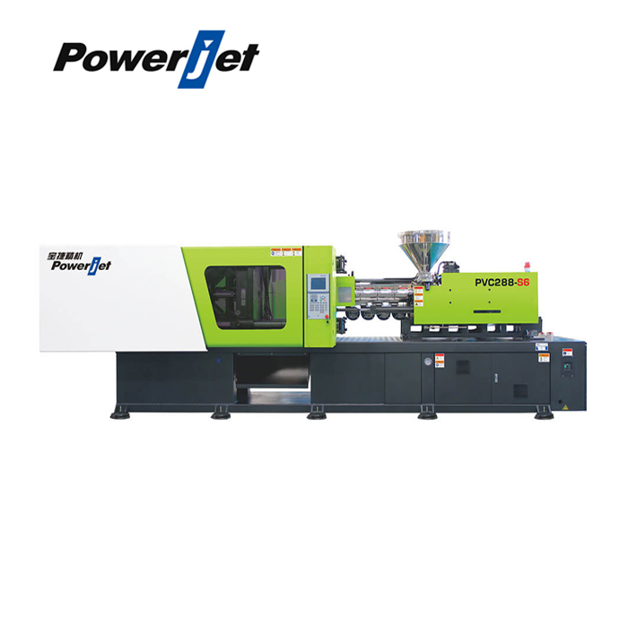 Powerjet PVC288 250ton automatique servo de haute précision en plastique de chapeau de tuyau de pvc de machine de moulage par injection