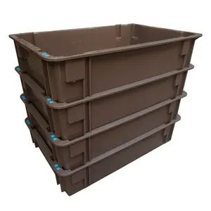 28L ठोस प्लास्टिक टोकरा Stackable टोकरा के लिए रोटी