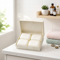 Coffret cadeau de savon à l'acide kojique, savon éclaircissant pour le visage et le corps, savon artisanal, lot de 4, étiquette privée OEM
