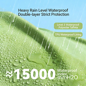 Imperméable pour grand chien, veste de pluie intégrale imperméable avec membrane TPU, protection de queue détachable, trou pour laisse pour chiens de taille moyenne à grande - Product Image 2