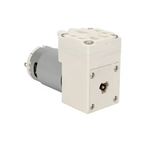 Pompe à air à diaphragme miniature personnalisée HCKG, débit de 6 L/min, 80 Kpa, faible bruit, petit moteur à courant continu, pompe à gaz portable pour l'automatisation