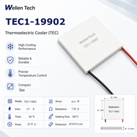 Modul Pendingin TEC Tahan Siklus Panas TEC1-19902 40x40x5.6 mm 33.4 W untuk Kalibrasi Suhu Kontrol Termal