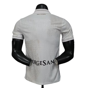 Retro voetbaltenue fabrikant op maat gemaakte siliconen 3D geborduurde logo's, knip- en naai ontwerp, vintage voetbalshirts - Product Image 2