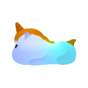 Adorable Lampe de Nuit Rechargeable en Silicone pour Enfants, Motif Licorne Lapin, avec Capteur Tactile, pour Chambre de Bébé - Product Image 3