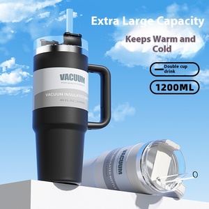 Tasse thermos en acier inoxydable 304 de grande capacité de 40oz Tasse de voiture personnalisable pour la conservation du froid pour les voyages en plein air et <span class=keywords><strong>le</strong></span> <span class=keywords><strong>camping</strong></span> - Product Image 2