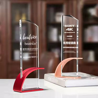 Trophées en cristal créatifs en gros, trophées en cristal de haute qualité pour récompenses d'entreprise, souvenirs