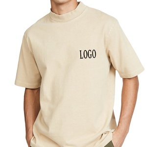 ผู้ผลิตเสื้อยืดสตรีทแวร์ทรงบ็อกซี่ผ้าฝ้ายเรียบ เสื้อยืดฤดูร้อนแบบสั่งทำ เสื้อยืดโอเวอร์ไซส์ผ้าฝ้ายหนานุ่ม - Product Image 3