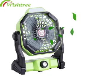 2021 Outdoor Portable Table Fan, Camping Tent Solar Camping Fan Other Camping & Hiking Products