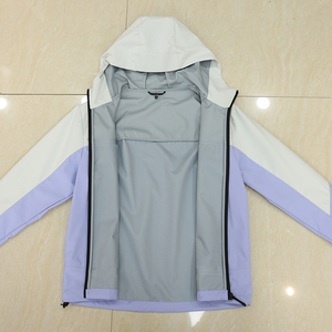 Bajo MOQ ligero tres en uno abrigo Unisex a prueba de viento mujeres soporte cremallera viaje Camping montañismo traje hombres - Product Image 2