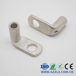 Listelenen için otomotiv sıkma terminali LYF 90 derece açı bakır boru terminalleri kablo pabucu pil terminali mat kalay kaplama - Product Image 6