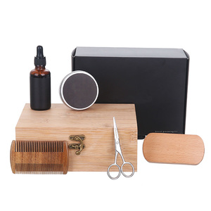 <span class=keywords><strong>Kit</strong></span> de toilette pour hommes 5 en 1, <span class=keywords><strong>brosse</strong></span> et peigne à moustache, odeur personnalisée, accessoires de toilettage pour hommes - Product Image 6