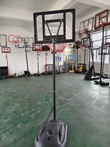 Adjustable Black Powder-coated Steel Indoor Basketball &amp; <strong>Netball</strong> PE Backboard Hoop with <strong>Net</strong> - Product Image 5