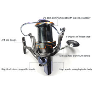 Máy câu cá quay tốc độ cao 5.2:1 chất lượng cao với cuộn dây bằng nhôm, máy câu cá chép nước ngọt - Product Image 2