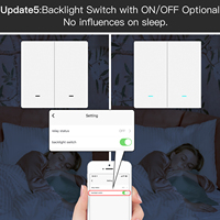 Interruptor de Luz Inteligente ZigBee con Cable Neutro o sin Cable Neutro, Sin Necesidad de Condensador, Compatible con Smart Life/Tuya, 2/3 Vías
