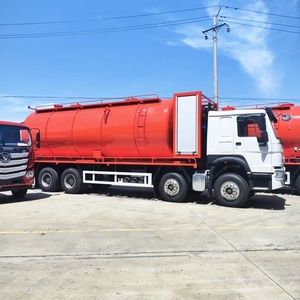Camion à vide Sinotruk Howo 6x4 <span class=keywords><strong>pour</strong></span> eaux usées, camion d'aspiration des eaux usées de 30 mètres cubes, camion de nettoyage des égouts lourd - Product Image 4
