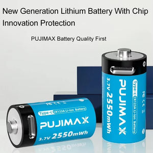 "بطارية ليثيوم أيون أسطوانية قابلة لإعادة الشحن Pujimax (CR123A V Type C 1 42)" - Product Image 2