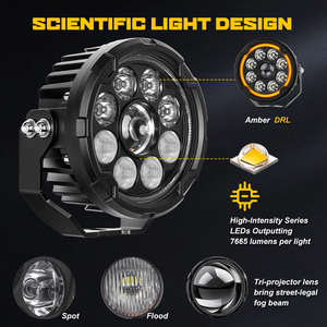 Lámparas LED de Alta Potencia para Motocicleta, Luces Auxiliares Blancas y Amarillas DRL, Foco para Adv Bmw <span class=keywords><strong>Gs</strong></span> 1250 <span class=keywords><strong>Adventure</strong></span> - Product Image 2