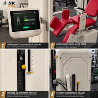 SK Smart Gym Machine Pro Glute Shaper Hip Abductor Adductor Machine pour l'entraînement des fessiers, appareil commercial de musculation à charges