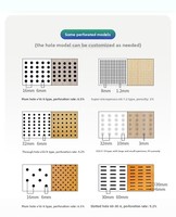 Panneau acoustique perforé en MGO HJ Wholesale, résistant à la moisissure, pour centre commercial, immeuble de bureaux, usine, conception personnalisée directe usine