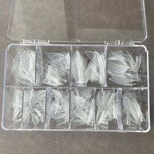 Nuovo arrivo punta per unghie a forma di <span class=keywords><strong>mandorla</strong></span> media mezza copertura lunghe unghie artificiali - Product Image 4